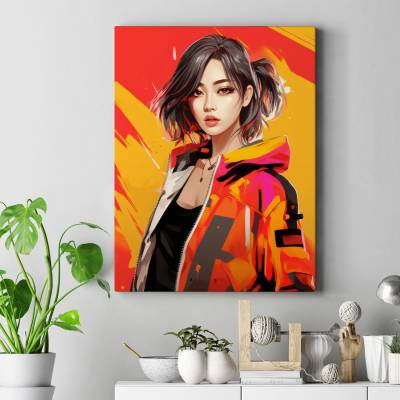 تابلو کنواس (بوم) دختر - 9