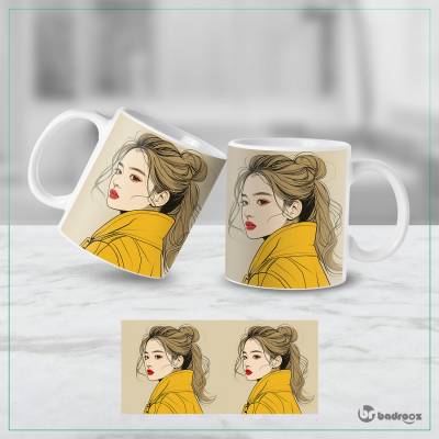 ماگ  طرح دختر - 50