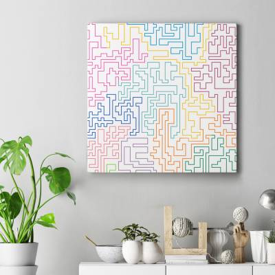 تابلو کنواس مربع (بوم) نظم در بی نظمی