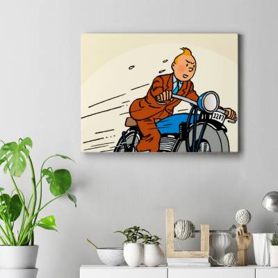 تابلو کنواس (بوم) TinTin2-تن تن