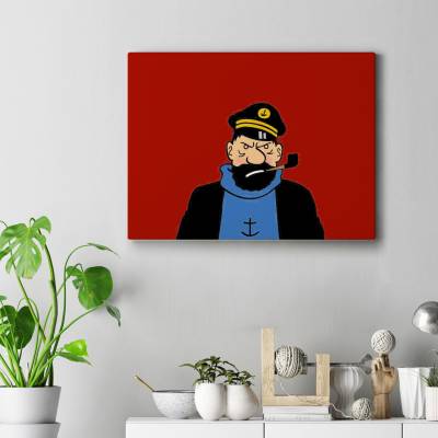 تابلو کنواس (بوم) TinTin3-تن تن-کاپیتان هادوک