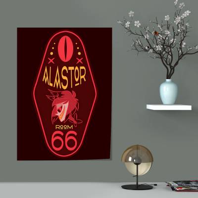 پوستر سیلک hazbin hotel alastor room