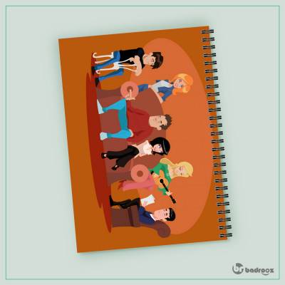 دفتر یادداشت طرح سریال فرندز -7