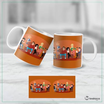 ماگ  طرح سریال فرندز -7