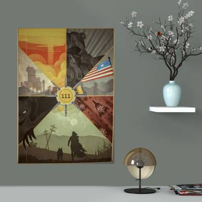پوستر سیلک طرح فال‌آوت - 9