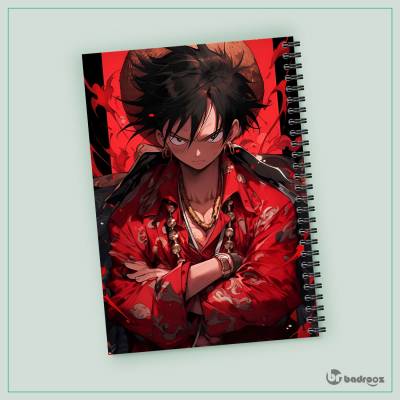 دفتر یادداشت one piece de luffy