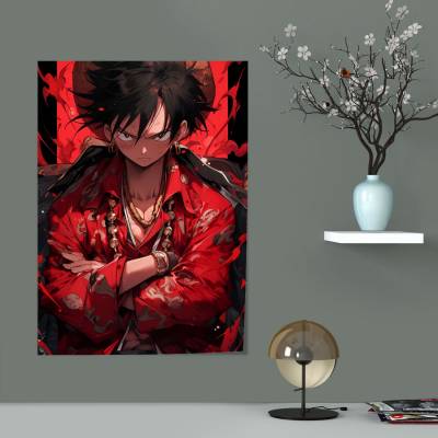 پوستر سیلک one piece de luffy