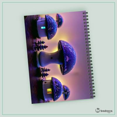 دفتر یادداشت خانه قارچی ۱ Mashroom house1