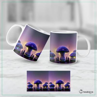 ماگ  خانه قارچی ۱ Mashroom house1