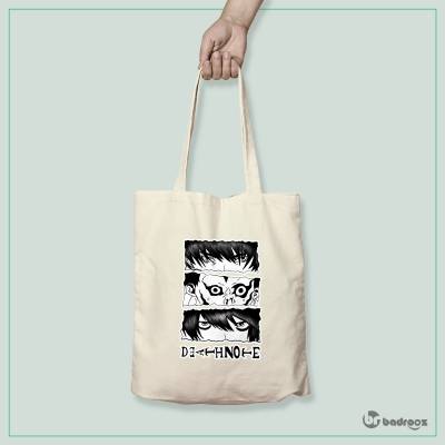 کیف خرید کتان (توت بگ) دفترچه مرگ death note