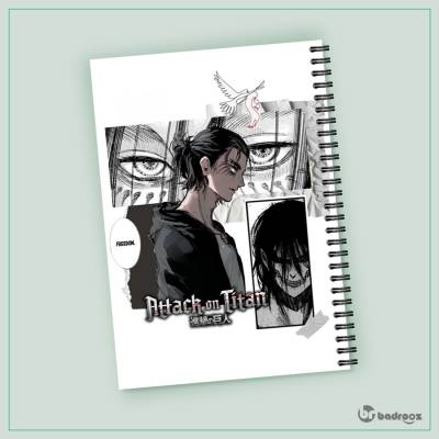 دفتر یادداشت ارن اتک آن تایتان attack on titan 