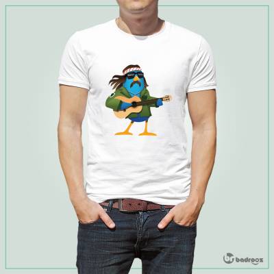 تی شرت اسپرت hippie bird
