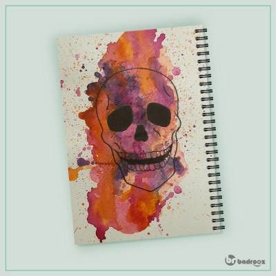 دفتر یادداشت اسکلت ابستره