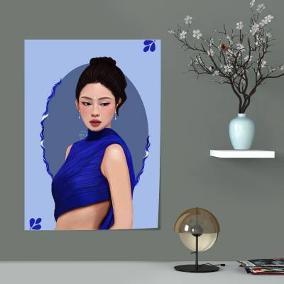 پوستر سیلک jennie met gala