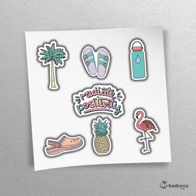 پک استیکر  ژورنالینگ طرح تابستانی | SUMMER VIBES