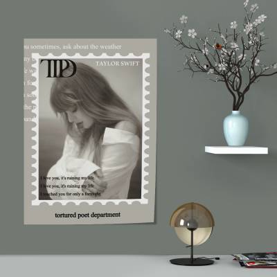 پوستر سیلک taylor swift Tortured Poets Department