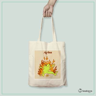 کیف خرید کتان (توت بگ) the frog