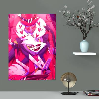 پوستر سیلک Valentino and angel from Hazbin hotel 01