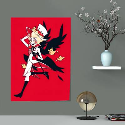 پوستر سیلک lucifer from Hazbin hotel 04