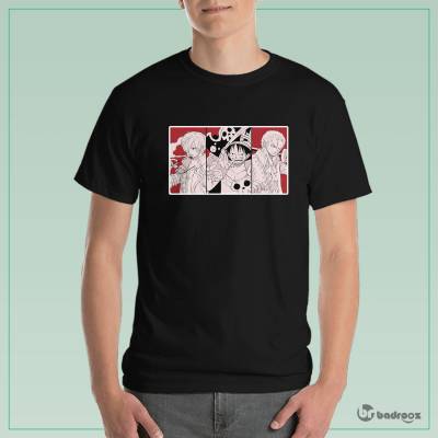 تی شرت مردانه طرح انیمه وان پیس | RED ONE PIECE