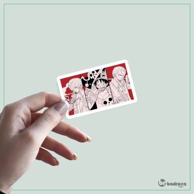 استیکر و برچسب طرح انیمه وان پیس | RED ONE PIECE