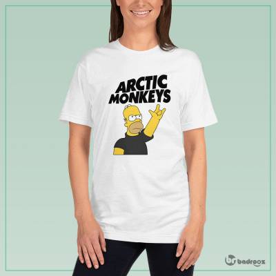 تی شرت زنانه بارت سیمپسون طرفدار آرکتیک مانکیز