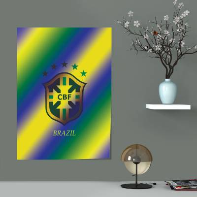پوستر سیلک لوگو تیم برزیل