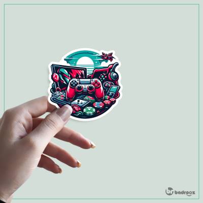 استیکر و برچسب طرح گیمینگ - 6