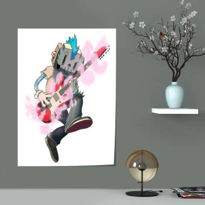پوستر سیلک guitar boy