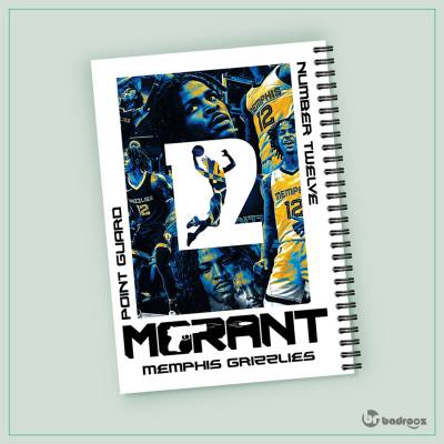 دفتر یادداشت طرح جا مورانت (Ja Morant)