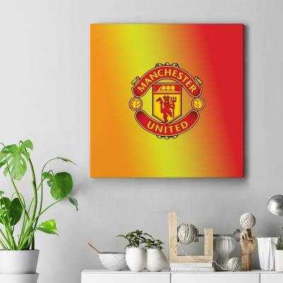 تابلو کنواس مربع (بوم) لوگو منچستر یونایتد