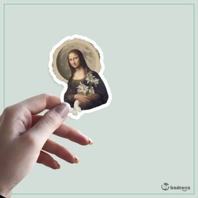 استیکر و برچسب مونالیزا mona lisa