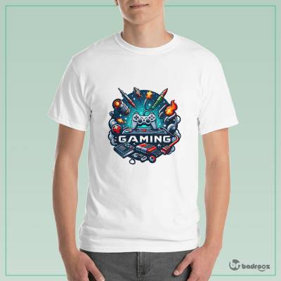 تی شرت مردانه طرح گیمینگ - 15