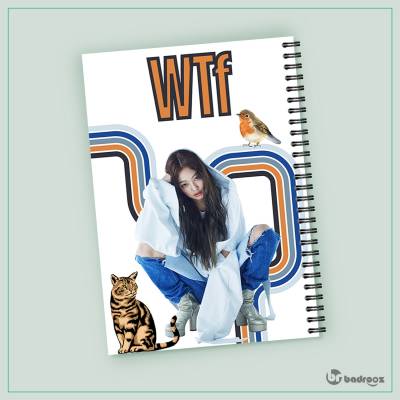 دفتر یادداشت طرح جنی از بلک پینک WTF