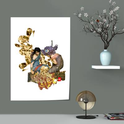 پوستر سیلک کلاژ دیجیتال سورئال مینیمال (Eluan-Vuk)