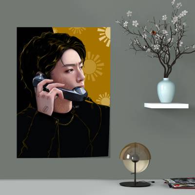 پوستر سیلک jungkook golden 3d
