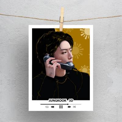 پولاروید(فتوکارت) jungkook golden 3d