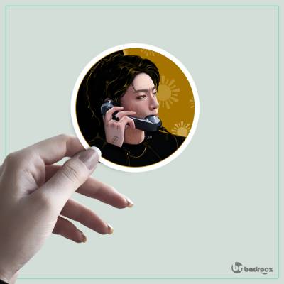 استیکر و برچسب jungkook golden 3d