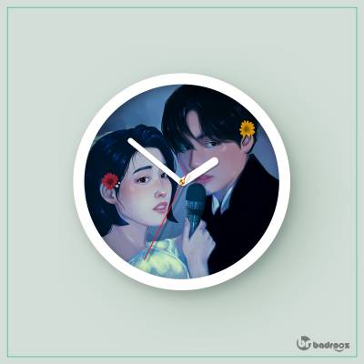 ساعت دیواری  iu love wins all bts v