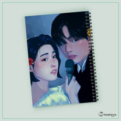 دفتر یادداشت iu love wins all bts v