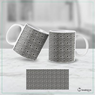 ماگ  اسلیمی سیاه سفید