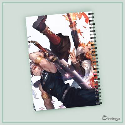 دفتر یادداشت طرح انیمه شیطان کش| DEMON SLAYER