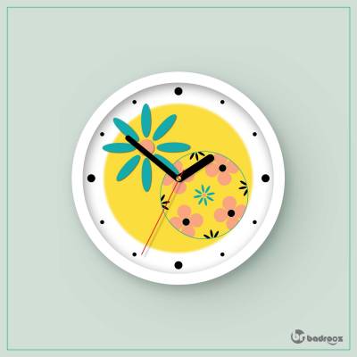 ساعت دیواری  وکتورآرت گل کد DD246G