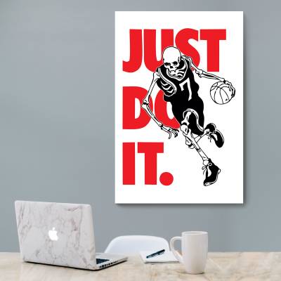 شاسی  طرح اسکلت بسکتبالیست JUST DO IT