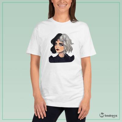تی شرت زنانه طرح کروئلا (Cruella) کد-001