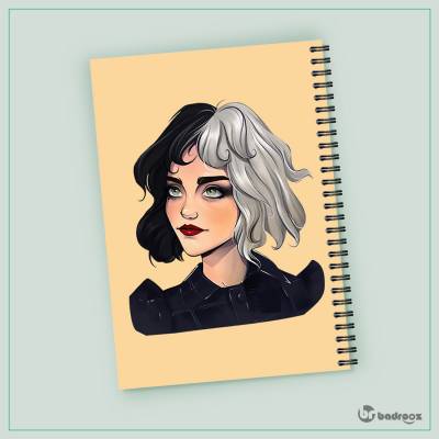 دفتر یادداشت طرح کروئلا (Cruella) کد-01