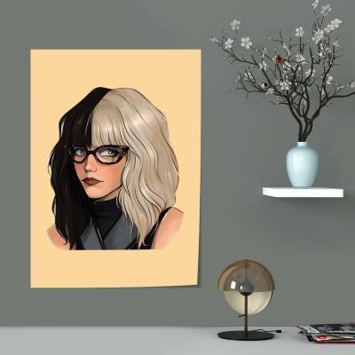 پوستر سیلک کروئلا (Cruella) کد--01