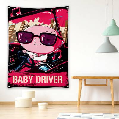 دراپ بنر فمیلی گای طرح بیبی درایور  (Family Guy.Baby Driver)