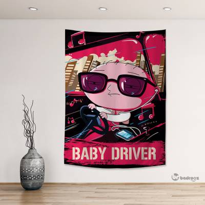 بک دراپ فمیلی گای طرح بیبی درایور  (Family Guy.Baby Driver)