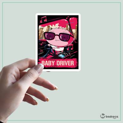 استیکر و برچسب فمیلی گای طرح بیبی درایور  (Family Guy.Baby Driver)